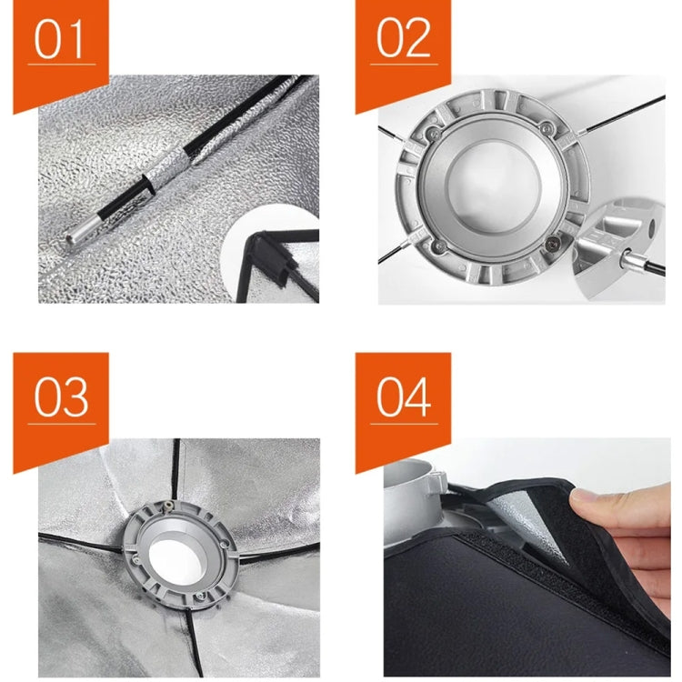 Godox Octagon Honeycomb Grid Softbox with Bowens Mount, Size:95cm - free shipping - PMC TechLife - Order now!