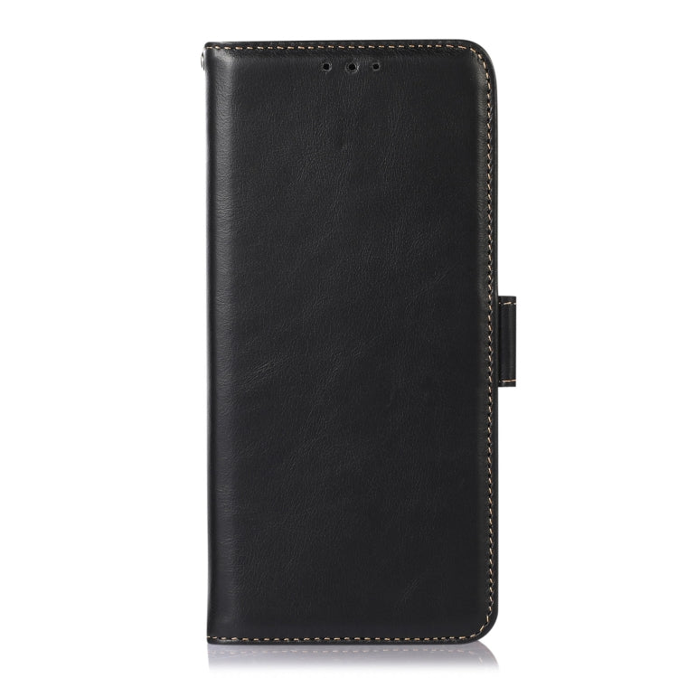 For Sony Xperia 5 VI Magnetic Crazy Horse Texture Genuine Leather RFID Phone Case(Black) - Sony Cases by PMC TechLife | Online Shopping South Africa | PMC TechLife | Buy Now Pay Later Mobicred