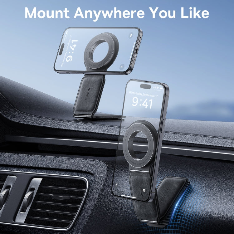 Baseus PrimeTrip Series C02 Mega Magnetic Car Mount Stick on Version(Black) - Car Holders by Baseus | Online Shopping South Africa | PMC Jewellery | Buy Now Pay Later Mobicred