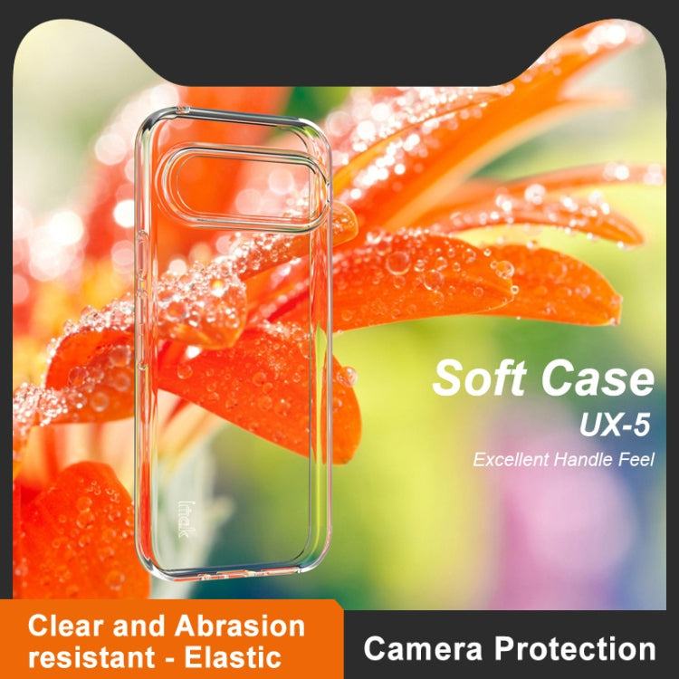 For Google Pixel 9 Pro IMAK UX-5 Series Transparent Shockproof TPU Protective Phone Case(Transparent  Black) - Google Cases by imak | Online Shopping South Africa | PMC TechLife | Buy Now Pay Later Mobicred