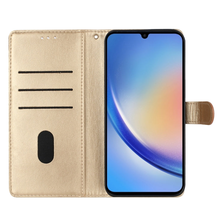 For Blackview A53 / A53 Pro Butterfly Love Flower Embossed Leather Phone Case(Gold) - More Brand by PMC TechLife | Online Shopping South Africa | PMC TechLife | Buy Now Pay Later Mobicred