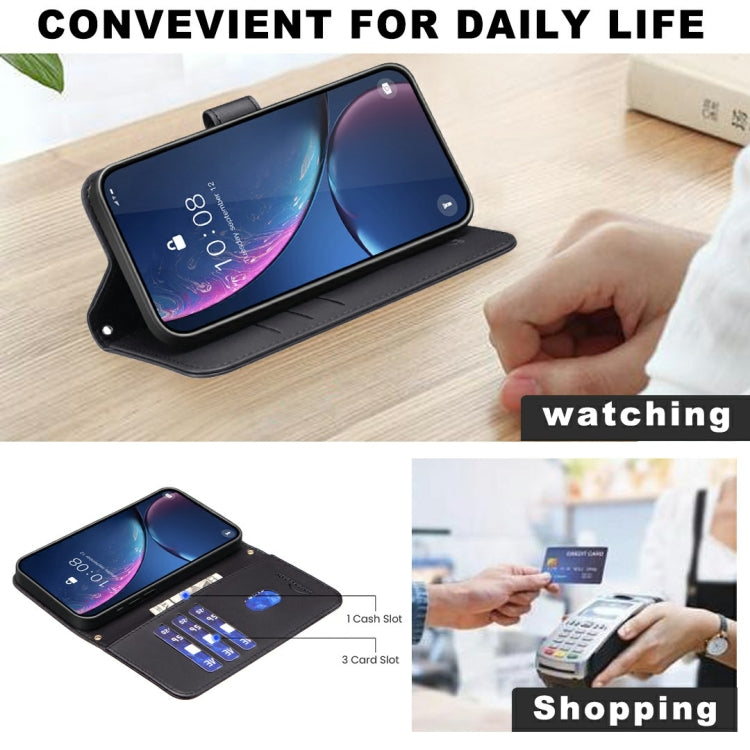 For Samsung Galaxy S25 Ultra 5G Square Texture Leather Phone Case(Black) - Galaxy S25 Ultra 5G Cases by PMC TechLife | Online Shopping South Africa | PMC TechLife | Buy Now Pay Later Mobicred