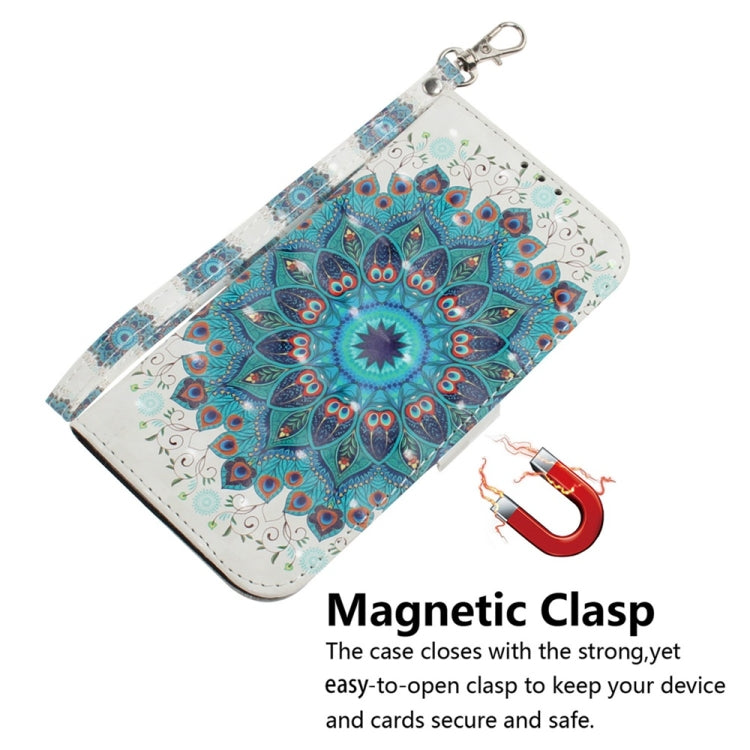 For Samsung Galaxy S25+ 5G 3D Colored Horizontal Flip Leather Phone Case(Peacock Wreath) - Galaxy S25+ 5G Cases by PMC Jewellery | Online Shopping South Africa | PMC Jewellery | Buy Now Pay Later Mobicred