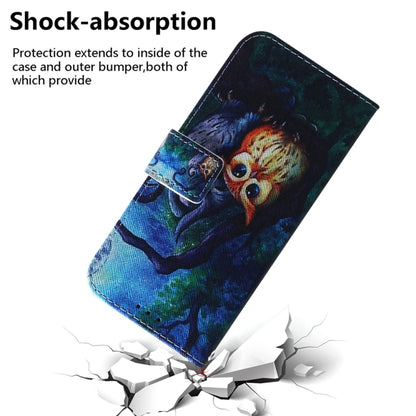 For Samsung Galaxy S25 5G Coloured Drawing Flip Leather Phone Case(Oil Painting Owl) - Galaxy S25 5G Cases by PMC Jewellery | Online Shopping South Africa | PMC Jewellery | Buy Now Pay Later Mobicred