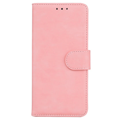 For Samsung Galaxy S25 5G Skin Feel Pure Color Flip Leather Phone Case(Pink) - Galaxy S25 5G Cases by PMC Jewellery | Online Shopping South Africa | PMC Jewellery | Buy Now Pay Later Mobicred