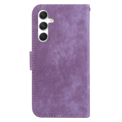 For Samsung Galaxy S25+ 5G Little Tiger Embossed Leather Phone Case(Purple) - Galaxy S25+ 5G Cases by PMC Jewellery | Online Shopping South Africa | PMC Jewellery | Buy Now Pay Later Mobicred