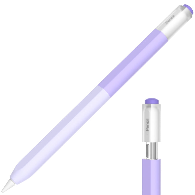 For Apple Pencil USB-C Gradient Silicone Stylus Protective Case(Purple) - Pencil Accessories by PMC Jewellery | Online Shopping South Africa | PMC Jewellery | Buy Now Pay Later Mobicred