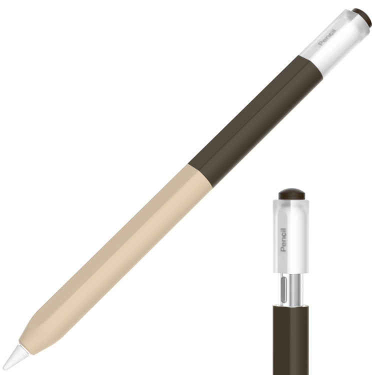 For Apple Pencil USB-C Gradient Silicone Stylus Protective Case(Coffee) - Pencil Accessories by PMC Jewellery | Online Shopping South Africa | PMC Jewellery | Buy Now Pay Later Mobicred