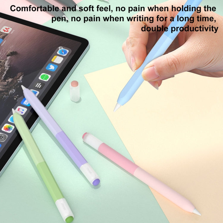 For Apple Pencil USB-C Gradient Silicone Stylus Protective Case(Pink) - Pencil Accessories by PMC Jewellery | Online Shopping South Africa | PMC Jewellery | Buy Now Pay Later Mobicred