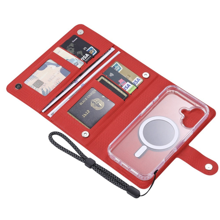 For iPhone 16 ViLi GHA-C Series RFID MagSafe Magnetic Flip Leather Phone Case(Red) - iPhone 16 Cases by ViLi | Online Shopping South Africa | PMC TechLife | Buy Now Pay Later Mobicred