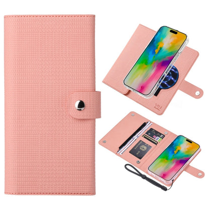 For iPhone 16 Pro ViLi GHB-C Series RFID MagSafe Magnetic Flip Leather Phone Case(Pink) - iPhone 16 Pro Cases by ViLi | Online Shopping South Africa | PMC Jewellery | Buy Now Pay Later Mobicred