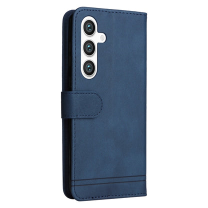 For Samsung Galaxy S25+ 5G Skin Feel Life Tree Metal Button Leather Phone Case(Blue) - Galaxy S25+ 5G Cases by PMC Jewellery | Online Shopping South Africa | PMC Jewellery | Buy Now Pay Later Mobicred