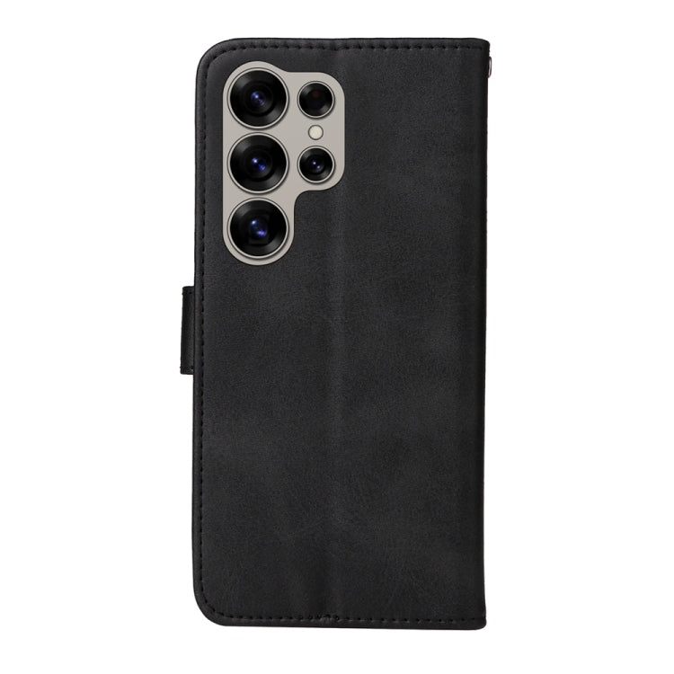 For Samsung Galaxy S25 Ultra 5G Classic Calf Texture Flip Leather Phone Case(Black) - Galaxy S25 Ultra 5G Cases by PMC Jewellery | Online Shopping South Africa | PMC Jewellery | Buy Now Pay Later Mobicred