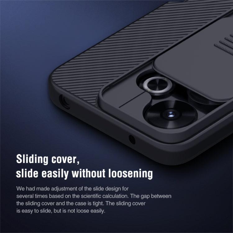 For Redmi Note 13R 5G / 13 4G NILLKIN Black Mirror Series Camshield PC Phone Case(Black) - Redmi 13 Cases by NILLKIN | Online Shopping South Africa | PMC Jewellery | Buy Now Pay Later Mobicred