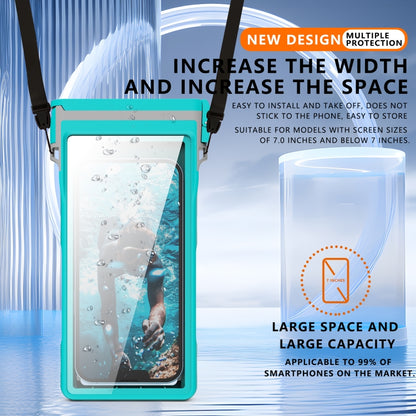 RedPepper 15m Depth Waterproof Phone Diving Pouch with Suction Cup(Grass Blue) - Waterproof Bag by RedPepper | Online Shopping South Africa | PMC Jewellery | Buy Now Pay Later Mobicred