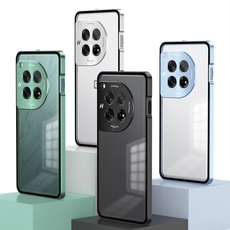 For OnePlus 13 Snap Buckle Single-sided Metal Frame Frosted Phone Case(Sierra Blue) - OnePlus Cases by PMC TechLife | Online Shopping South Africa | PMC TechLife | Buy Now Pay Later Mobicred