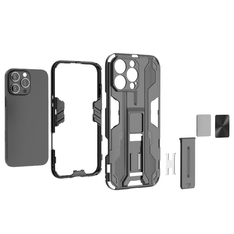 For iPhone 16 Pro Max Supersonic PC + TPU Holder Phone Case(Blue) - iPhone 16 Pro Max Cases by PMC TechLife | Online Shopping South Africa | PMC TechLife | Buy Now Pay Later Mobicred