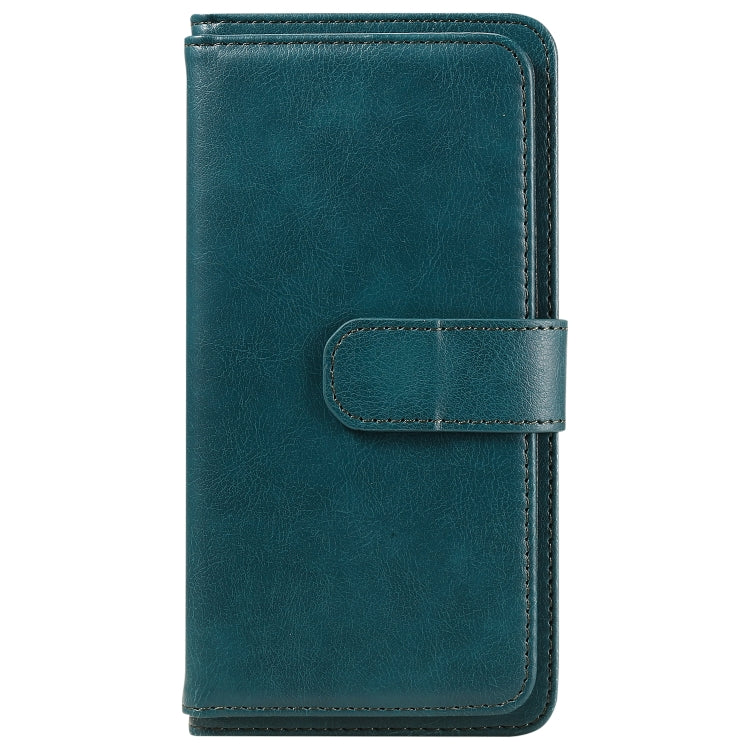 For Redmi K70 Multi-Function Wallet 10 Card Slots Leather Phone Case(Dark Green) - K70 Cases by PMC Jewellery | Online Shopping South Africa | PMC Jewellery | Buy Now Pay Later Mobicred