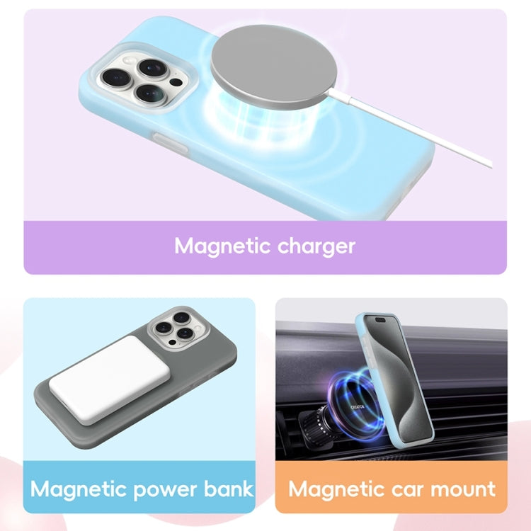 For iPhone 16 Pro Jelly Liquid Silicone MagSafe Magnetic Phone Case(Yellow) - iPhone 16 Pro Cases by PMC TechLife | Online Shopping South Africa | PMC TechLife | Buy Now Pay Later Mobicred