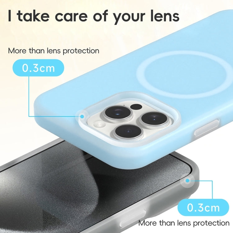 For iPhone 16 Pro Jelly Liquid Silicone MagSafe Magnetic Phone Case(White) - iPhone 16 Pro Cases by PMC TechLife | Online Shopping South Africa | PMC TechLife | Buy Now Pay Later Mobicred