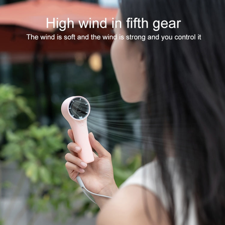 N606 Pro HD Digital Display Mini Handheld Fan(White) - Electric Fans by PMC TechLife | Online Shopping South Africa | PMC TechLife | Buy Now Pay Later Mobicred