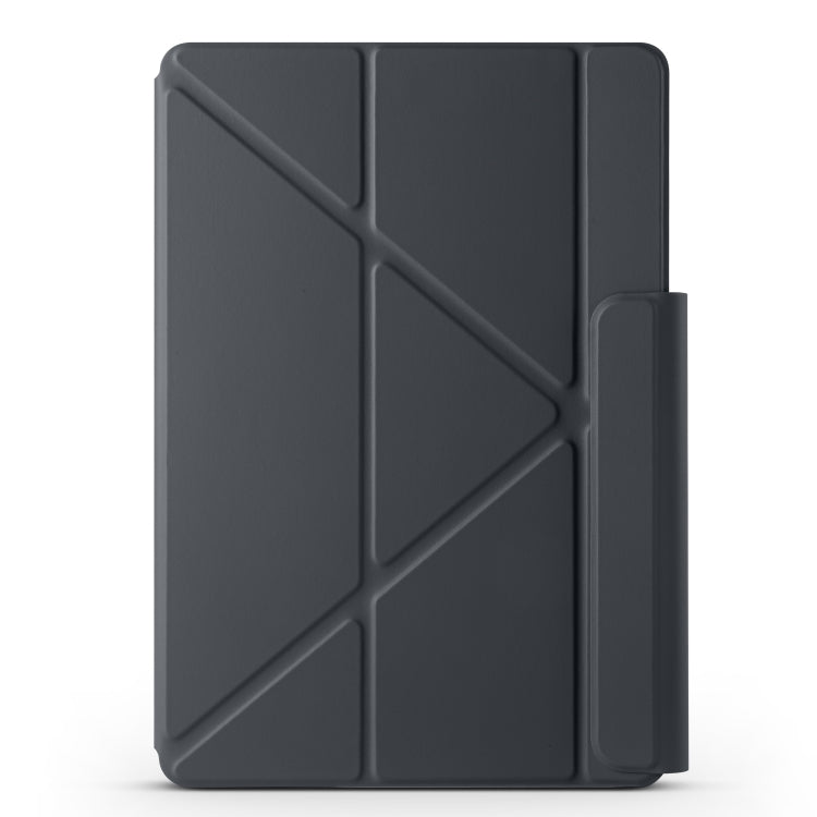 For Huawei MatePad Air 12 2024 Fixed Buckle Magnetic Deformation Leather Tablet Case(Black) - Huawei by PMC TechLife | Online Shopping South Africa | PMC TechLife | Buy Now Pay Later Mobicred