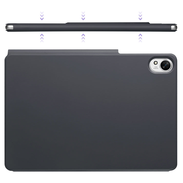 For Huawei MatePad Air 12 2024 Fixed Buckle Magnetic Deformation Leather Tablet Case(Black) - Huawei by PMC TechLife | Online Shopping South Africa | PMC TechLife | Buy Now Pay Later Mobicred