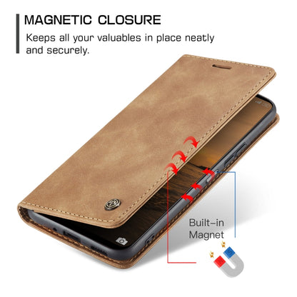 For Redmi 13 CaseMe 013 Multifunctional Horizontal Flip Leather Phone Case(Brown) - Redmi 13 Cases by CaseMe | Online Shopping South Africa | PMC Jewellery | Buy Now Pay Later Mobicred