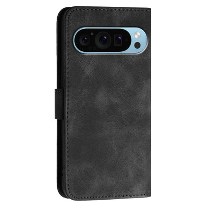 For Google Pixel 9 Pro XL YX0080 Grid Butterfly Embossed Pattern Flip Leather Phone Case with Lanyard(Black) - Google Cases by PMC Jewellery | Online Shopping South Africa | PMC Jewellery | Buy Now Pay Later Mobicred