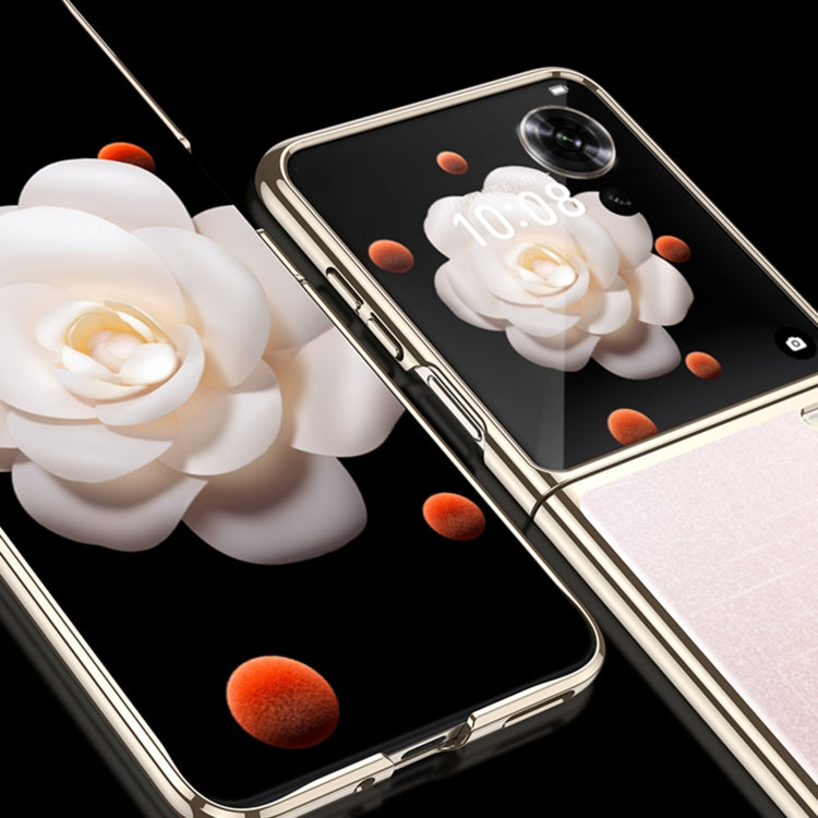 For Honor Magic V Flip GKK Electroplating Full Coverage Phone Case(Black) - free shipping - PMC Jewellery - Order now!