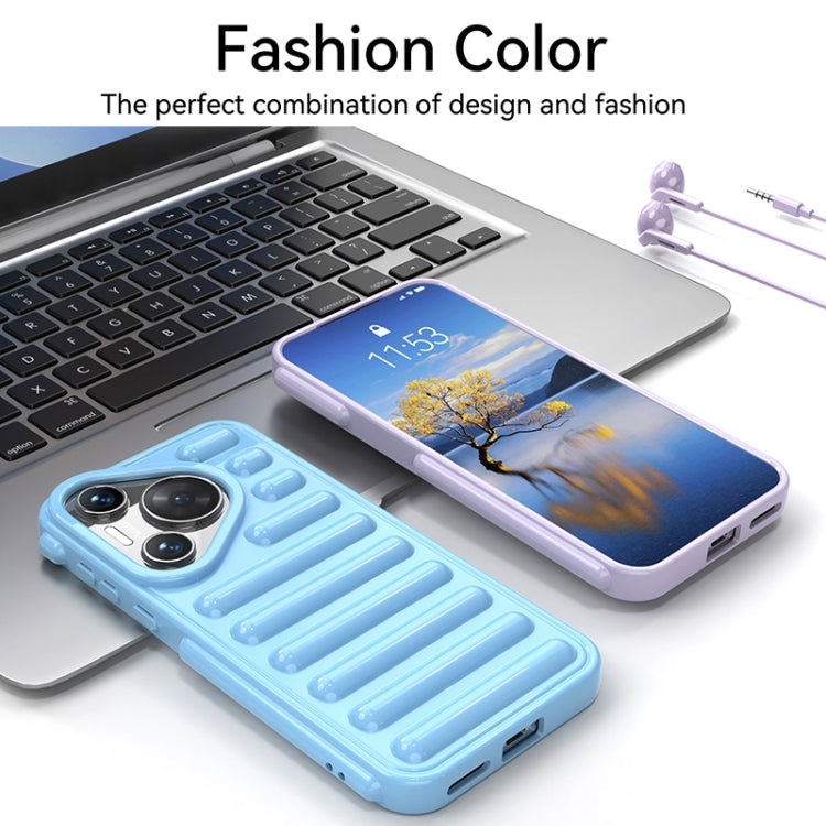 For Huawei Pura 70 Capsule Series Candy Color TPU Phone Case(Transparent Grey) - Huawei Cases by PMC Jewellery | Online Shopping South Africa | PMC Jewellery | Buy Now Pay Later Mobicred