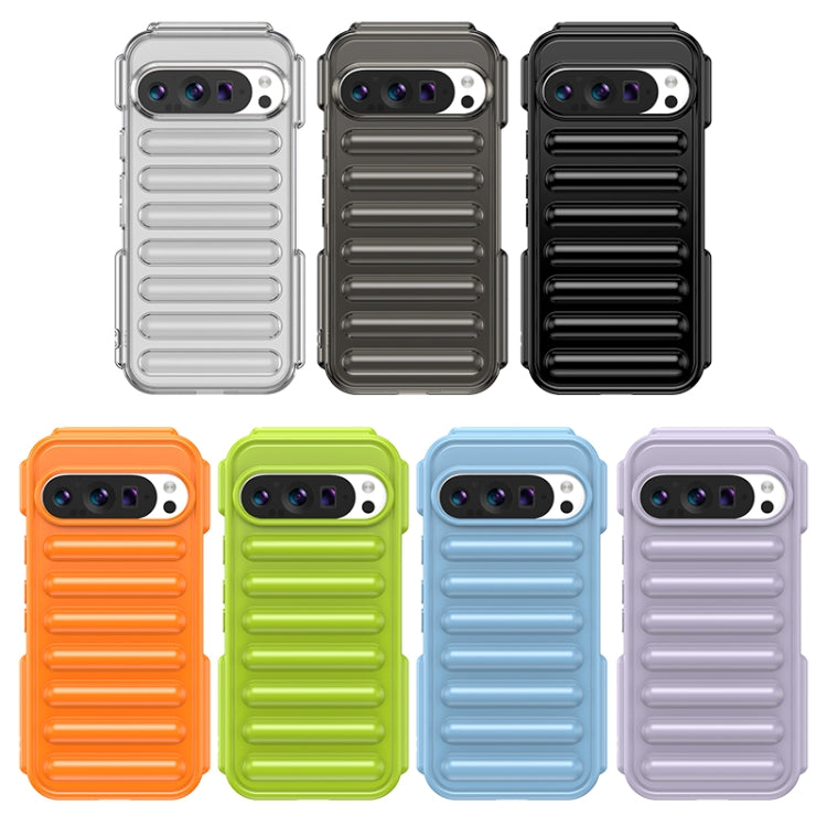 For Google Pixel 9 Pro XL Capsule Series Candy Color TPU Phone Case(Transparent Grey) - free shipping - PMC TechLife - Order now!