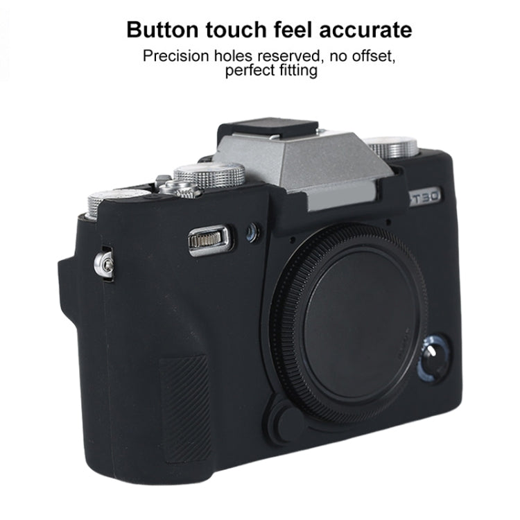 For FUJIFILM X-T30 II Soft Silicone Protective Case(Black) - Protective Case by PMC TechLife | Online Shopping South Africa | PMC TechLife | Buy Now Pay Later Mobicred