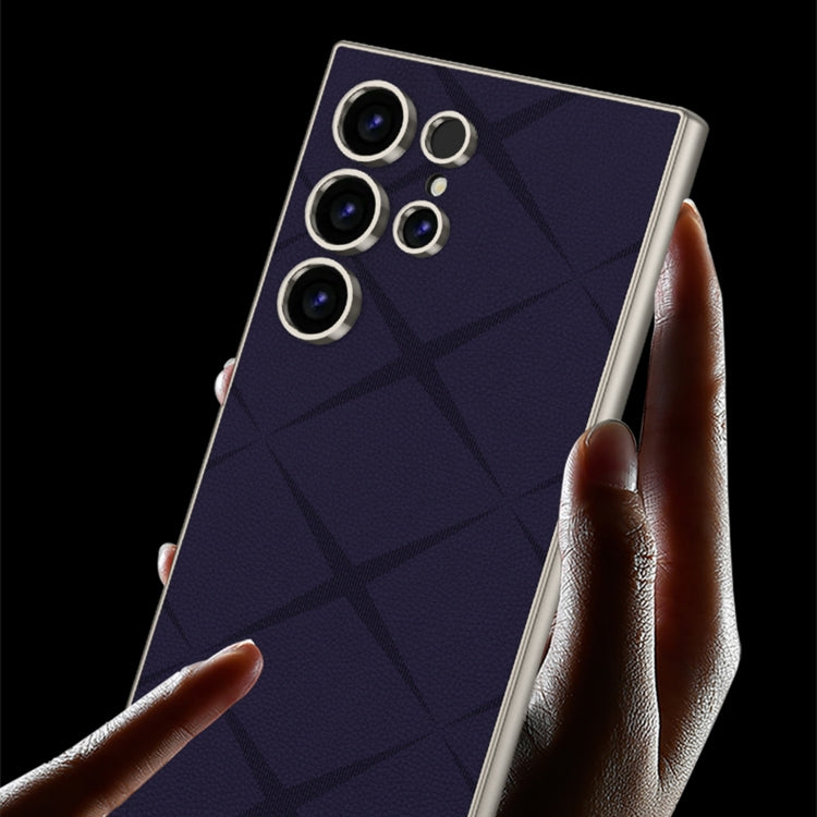 For Samsung Galaxy S24 Ultra 5G GKK Asterism Metal Paint Skin Feel Leather Full Coverage Phone Case, Not Included Pen(Purple) - Galaxy S24 Ultra 5G Cases by GKK | Online Shopping South Africa | PMC Jewellery | Buy Now Pay Later Mobicred