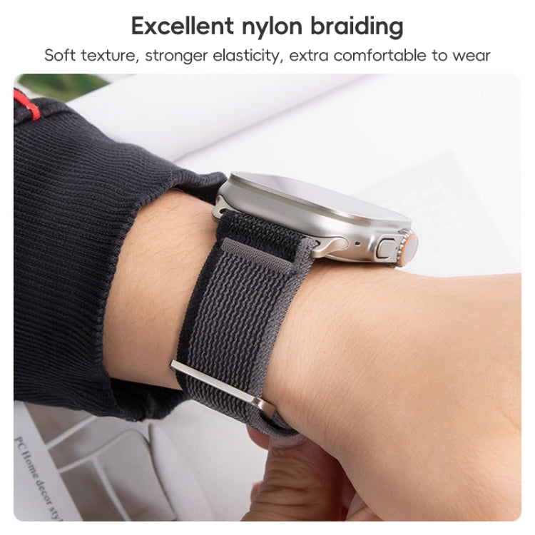 For Apple Watch Ultra 2 49mm Dual-Section Loop Nylon Watch Band(Orange) - free shipping - PMC Jewellery - Order now!
