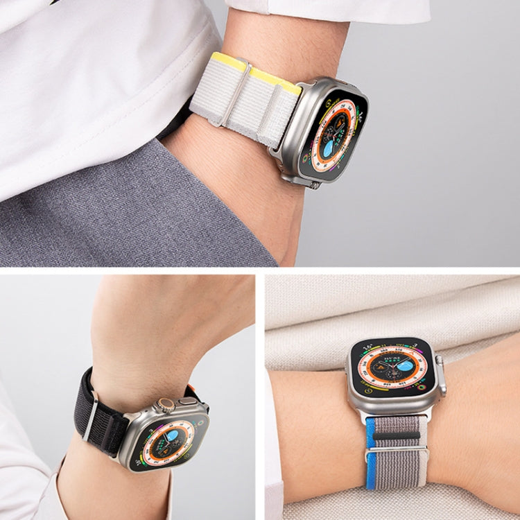 For Apple Watch Ultra 2 49mm Dual-Section Loop Nylon Watch Band(Orange) - free shipping - PMC Jewellery - Order now!