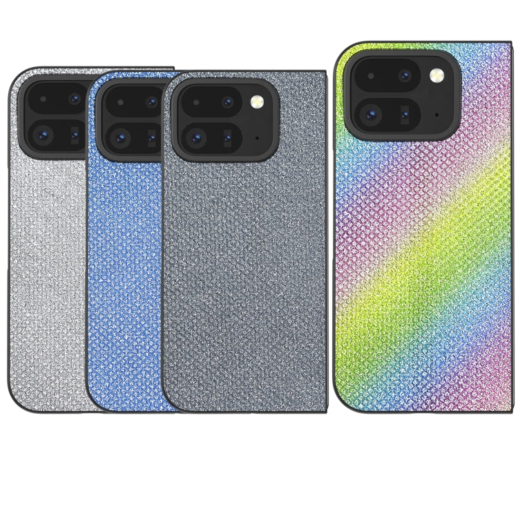 For Google Pixel 9 Pro Fold Diamond Frame Edge Full Coverage Phone Case(Sapphire Blue) - Google Cases by PMC TechLife | Online Shopping South Africa | PMC TechLife | Buy Now Pay Later Mobicred