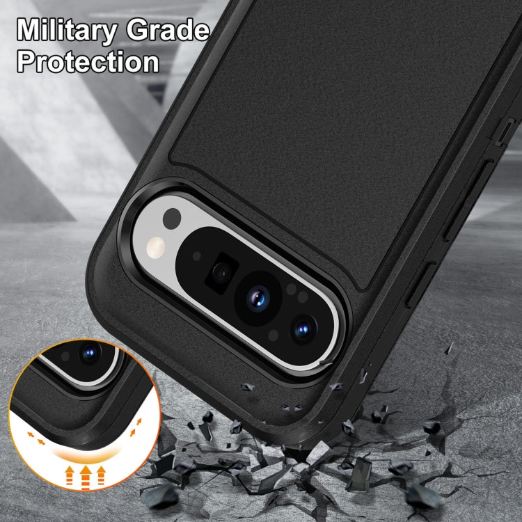 For Google Pixel 9 Life Waterproof Rugged PC + Silicone Phone Case(Black) - Google Cases by PMC Jewellery | Online Shopping South Africa | PMC Jewellery | Buy Now Pay Later Mobicred