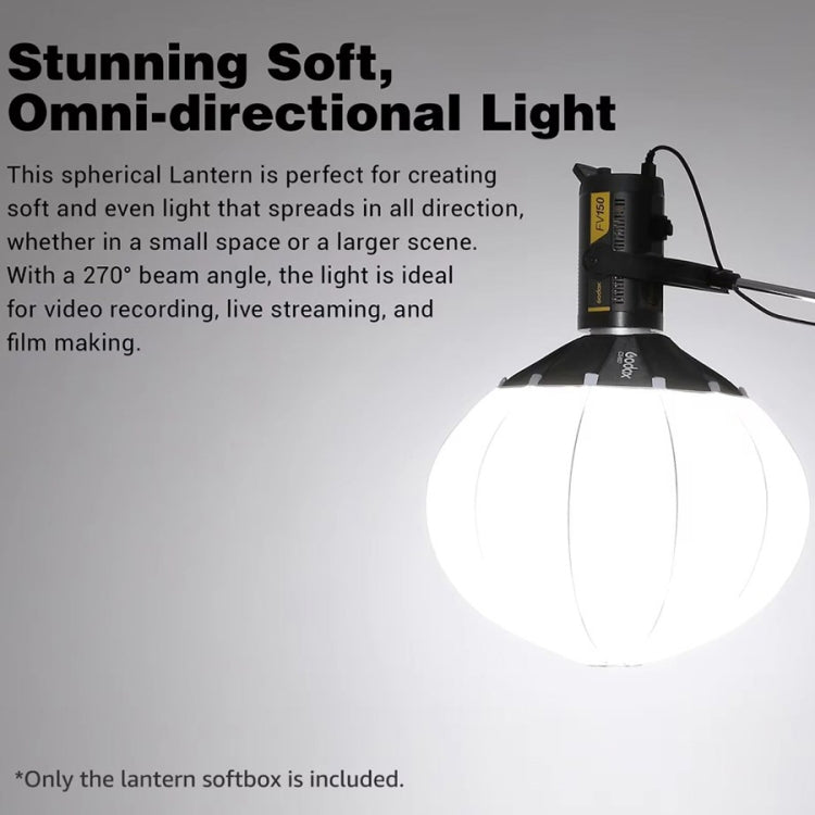 Godox Folding Lantern Softbox Bowens Mount Softbox, Model:CS-50D - free shipping - PMC TechLife - Order now!