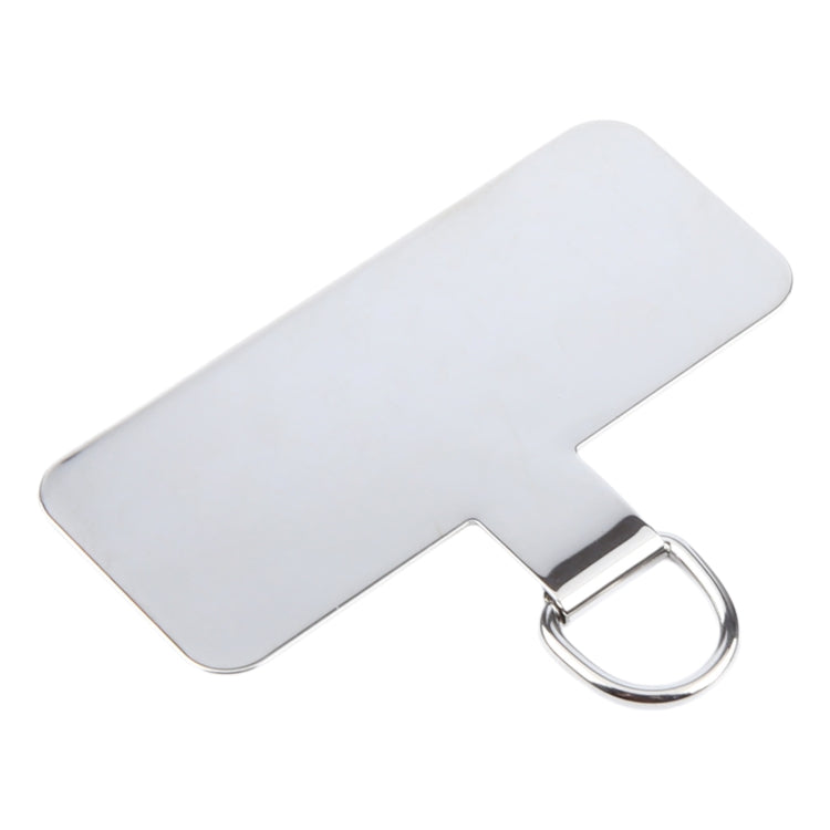 Rectangle Metal Mobile Phone Lanyard Fixing Gasket(Silver) - Lanyards & Wrist Straps by PMc TechLife | Online Shopping South Africa | PMc TechLife | Buy Now Pay Later Mobicred
