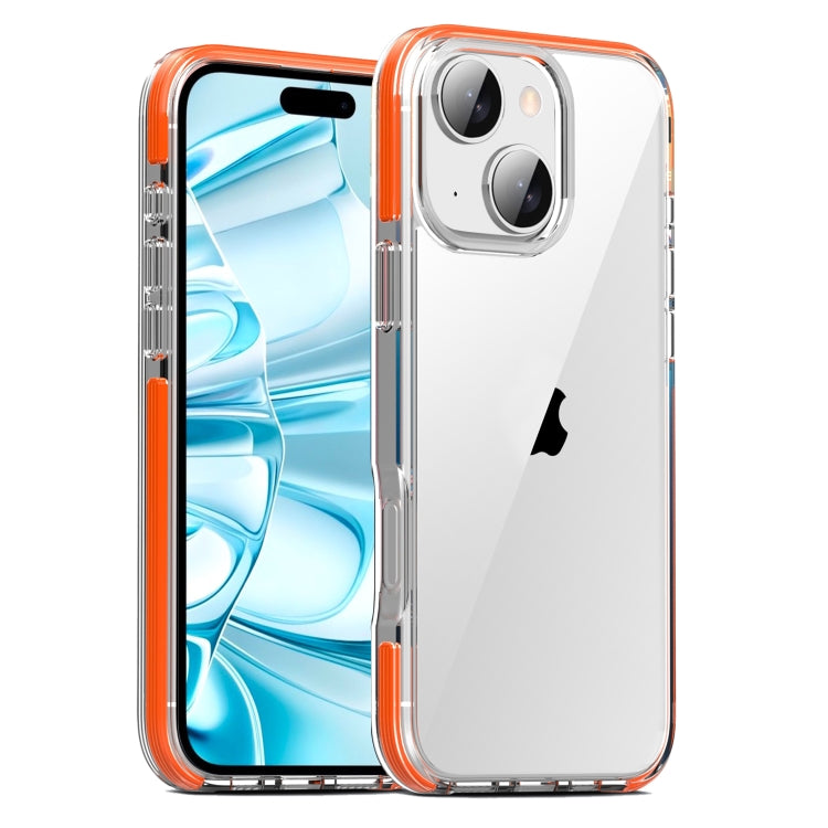 For iPhone 16 TPE Airbag TPU+ PC Full Coverage Phone Case(Orange) - iPhone 16 Cases by PMC TechLife | Online Shopping South Africa | PMC TechLife | Buy Now Pay Later Mobicred