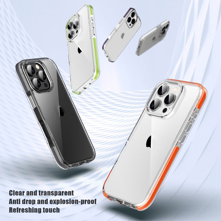 For iPhone 16 TPE Airbag TPU+ PC Full Coverage Phone Case(Orange) - iPhone 16 Cases by PMC TechLife | Online Shopping South Africa | PMC TechLife | Buy Now Pay Later Mobicred