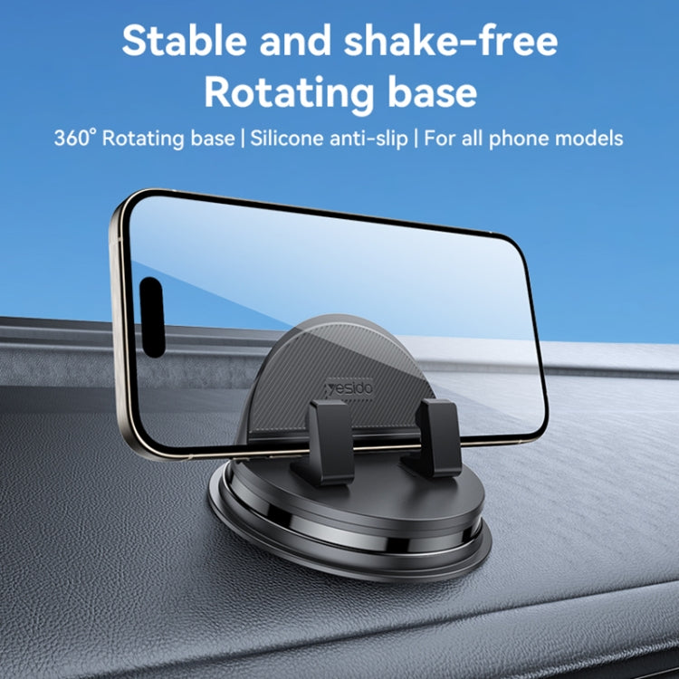 Yesido C268 Car Dashboard 360 Degree Rotating Base Phone Holder(Black) - Universal Car Holders by Yesido | Online Shopping South Africa | PMC Jewellery | Buy Now Pay Later Mobicred