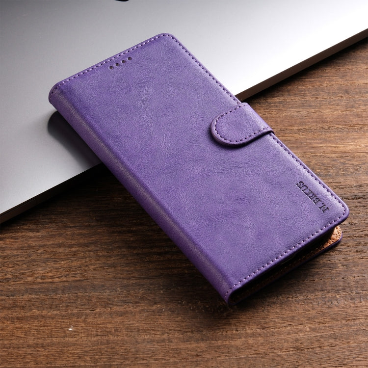 For Huawei Pura 70 Ultra N.BEKUS CSJ-P1 Solid Color Leather Phone Case(Purple) - Huawei Cases by N.BEKUS | Online Shopping South Africa | PMC Jewellery | Buy Now Pay Later Mobicred