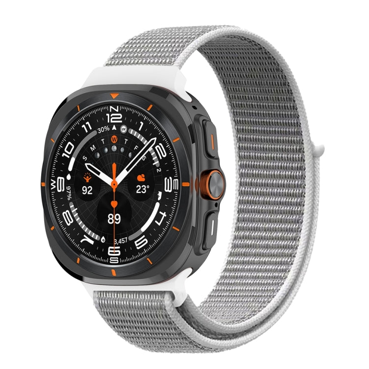 For Samsung Galaxy Watch Ultra 47mm Plastic Connector Nylon Loop Watch Band(Seashell) - free shipping - PMC Jewellery - Order now!