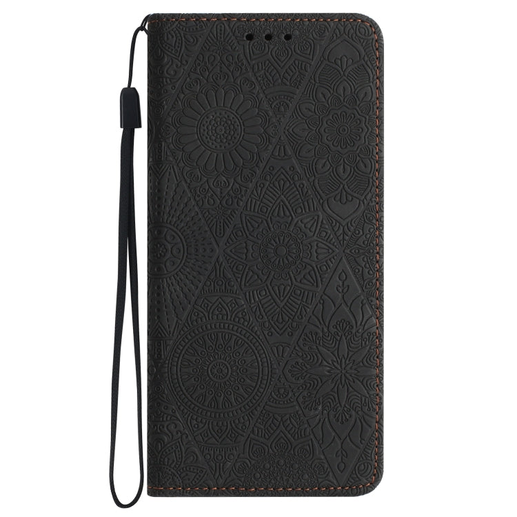 For Google Pixel 9 Pro XL Ethnic Embossed Adsorption Leather Phone Case(Black) - Google Cases by PMC TechLife | Online Shopping South Africa | PMC TechLife | Buy Now Pay Later Mobicred