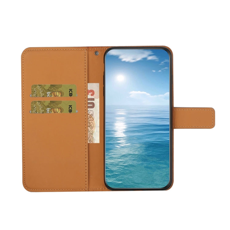 For Samsung Galaxy S25 Ultra 5G Ethnic Style Embossed Pattern Leather Phone Case(Brown) - Galaxy S25 Ultra 5G Cases by PMC Jewellery | Online Shopping South Africa | PMC Jewellery | Buy Now Pay Later Mobicred