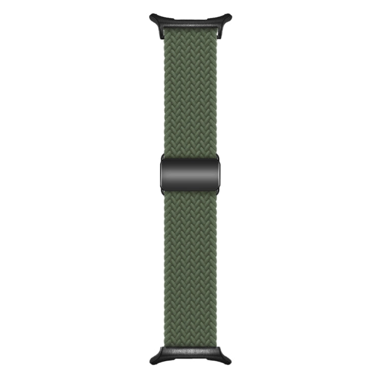 For Samsung Galaxy Watch Ultra 47mm Nylon Loop Magnetic Buckle Watch Band(Dark Olive) - Watch Bands by PMC Jewellery | Online Shopping South Africa | PMC Jewellery | Buy Now Pay Later Mobicred