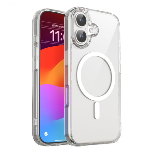 For iPhone 16 Plus Mutural Ice Series MagSafe Magnetic TPU Phone Case(Transparent) - iPhone 16 Plus Cases by Mutural | Online Shopping South Africa | PMC Jewellery | Buy Now Pay Later Mobicred