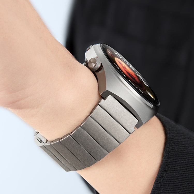 22mm One-bead Bamboo Magnetic Buckle Pure Titanium Watch Band(Silver) - free shipping - PMC TechLife - Order now!